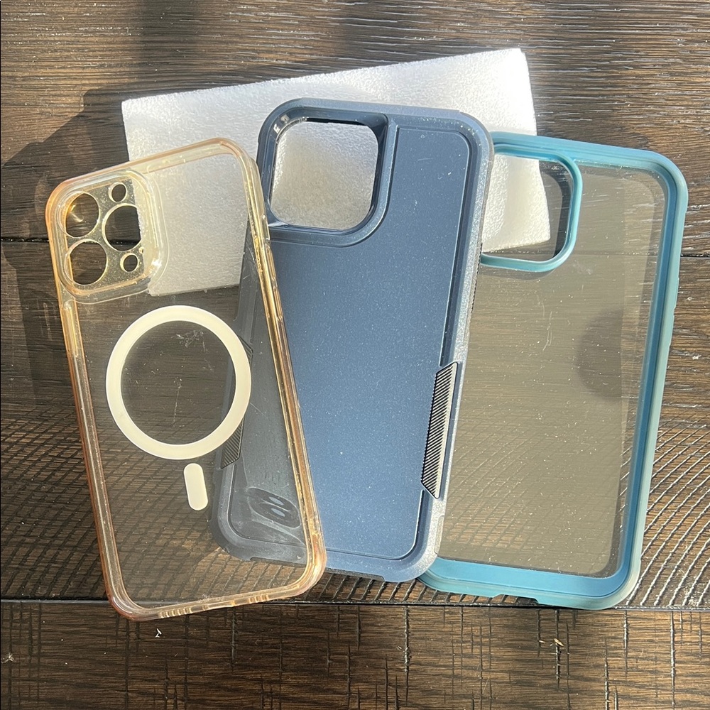 Protective 13proMax Phone Case Set - Blue and Gold
